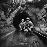 美国海军陆战队曾在哪次战斗中使用过著名的海底隧道战术进行进攻作战？
