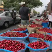 在西乡街道会有人手摘樱桃并出售给市民们吗？
